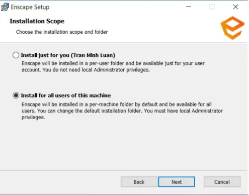 Detailed instructions for installing Enscape