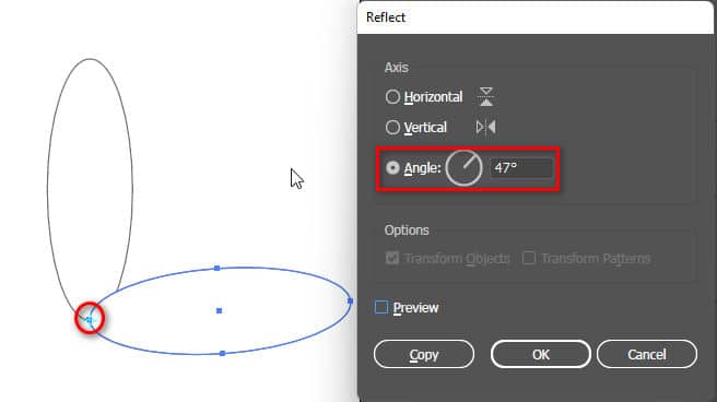 Công cụ Rotate & Reflect Tool Illustrator