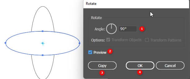 Công cụ Rotate & Reflect Tool Illustrator