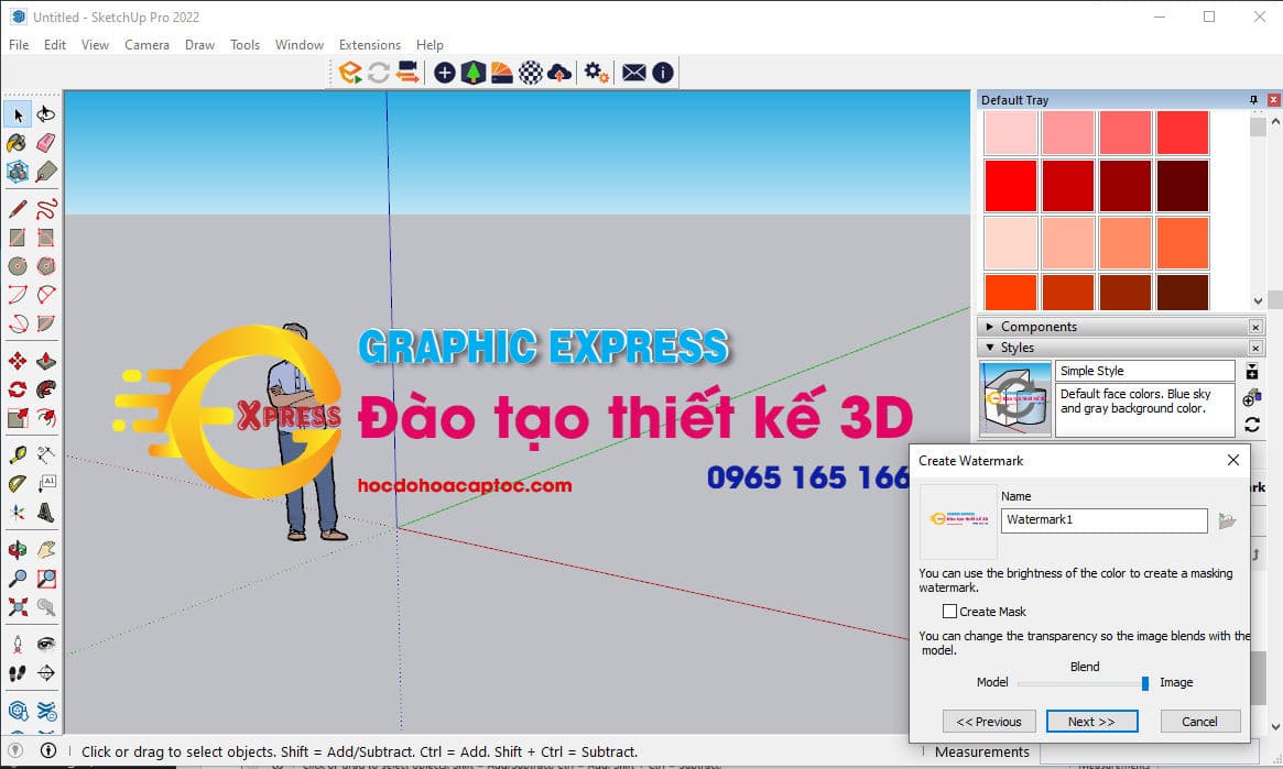 Setting sketchup