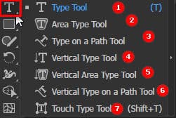 type tool