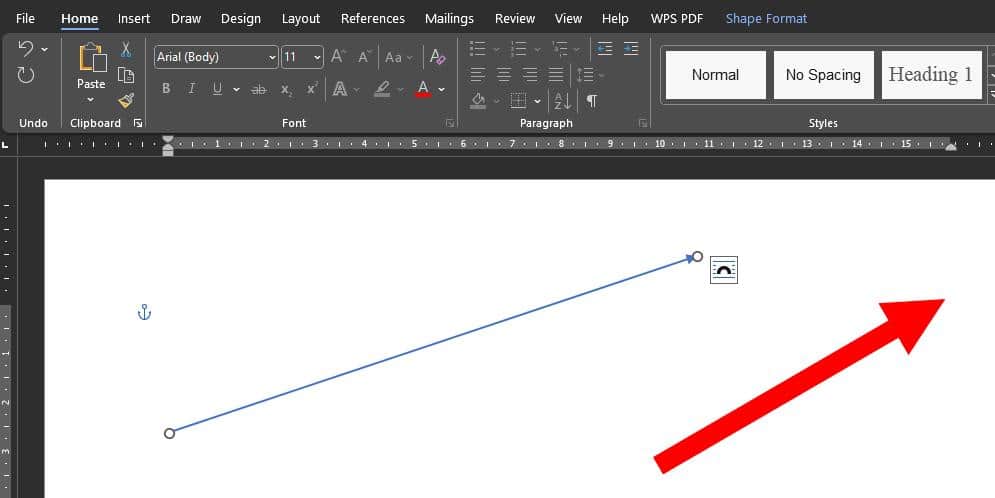 How to draw arrows in Word