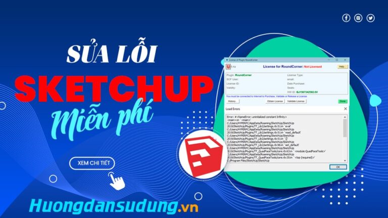 Hướng dẫn Setting sketchup khi lần đầu cài đặt