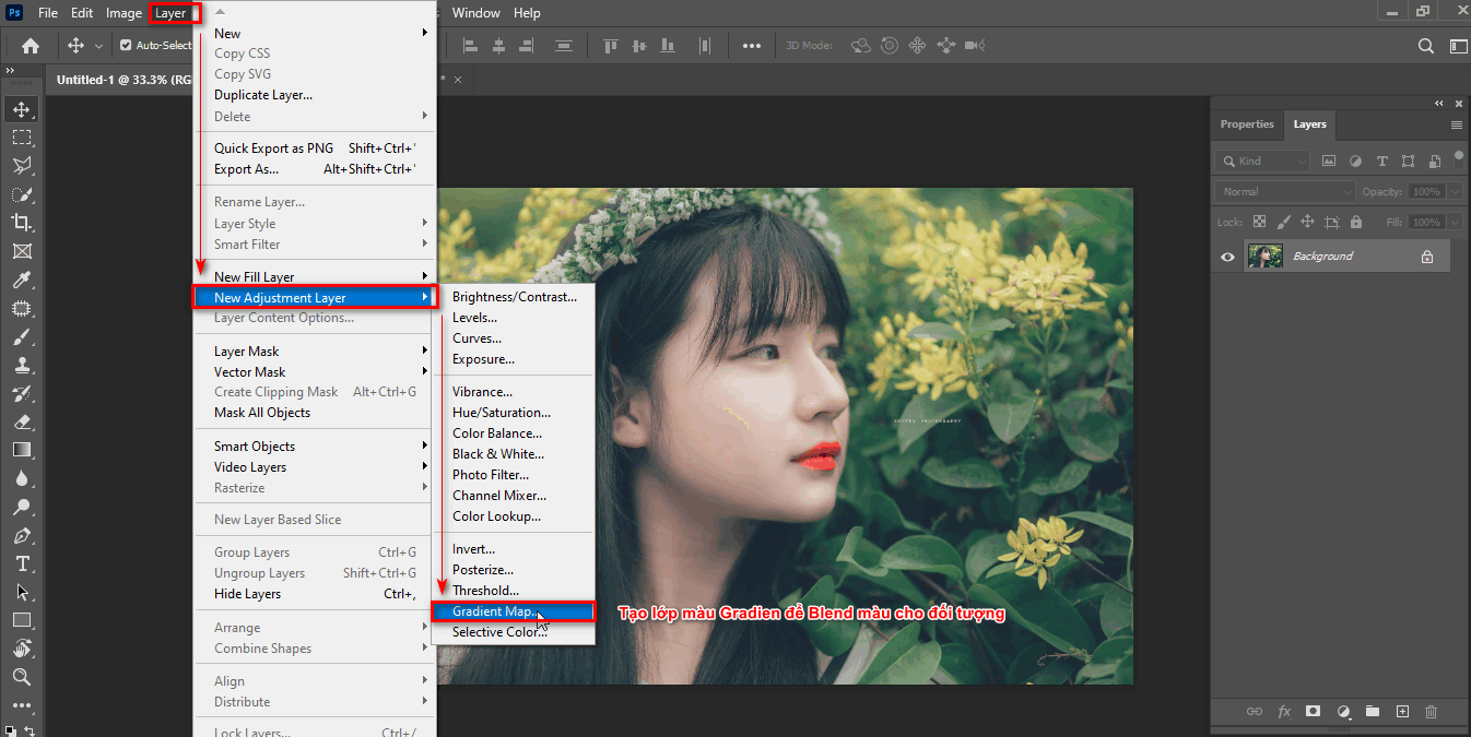 Basic and simple way to blend colors in photoshop