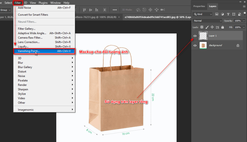 A simple way to mock up a bag in Photoshop