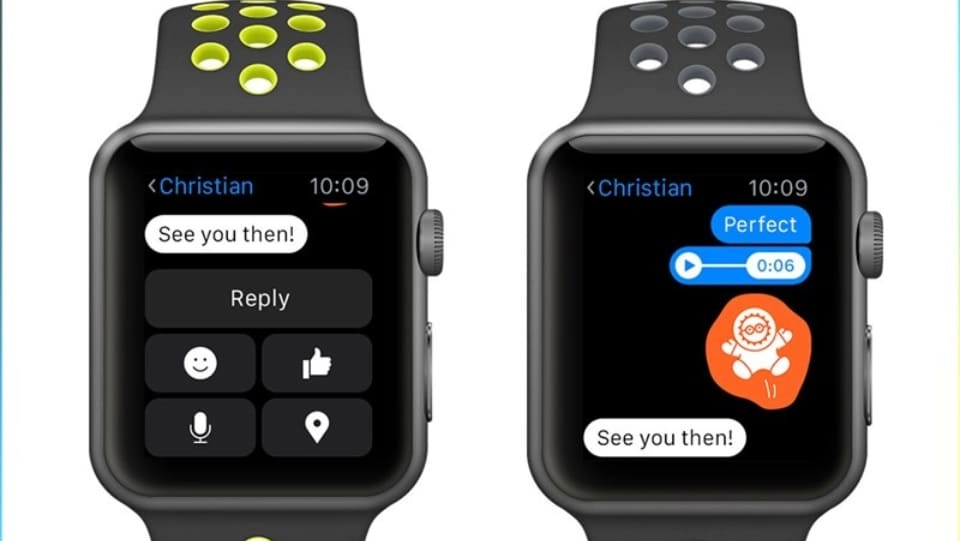 Messenger dùng trên Smartwatch khá dễ dàng