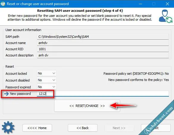 Cách phá mật khẩu windows reset password windows mới nhất