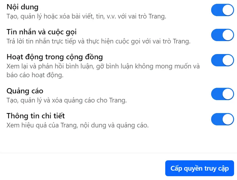 Cách phân quyền quản trị Fanpage Facebook